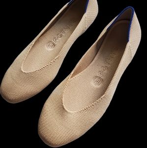 Rothy's Womens Flats Cream Beige Shoes size 7